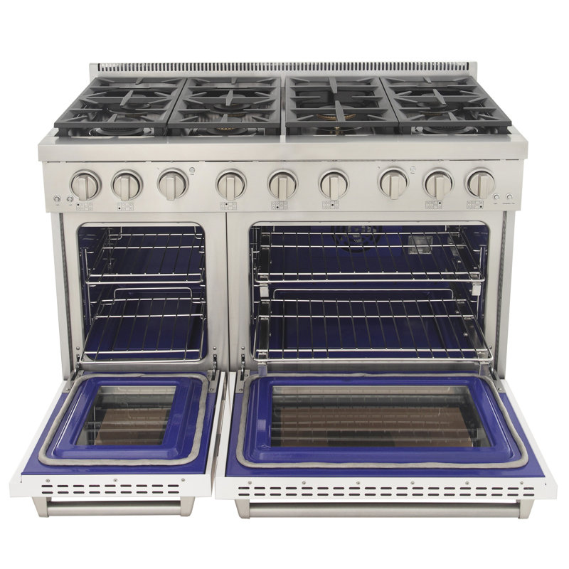 Kucht 48'' W Free Standing Range, Natural Gas, White