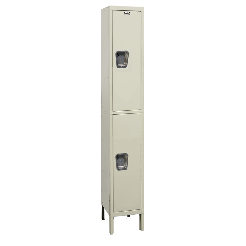 Casier large 2 niveaux 1 Maintenance-Free, Brun clair, H 78 po x l 15 po x P 21 po