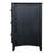 Solid Wood 3-drawer Nightstand In Black Wash-525640180