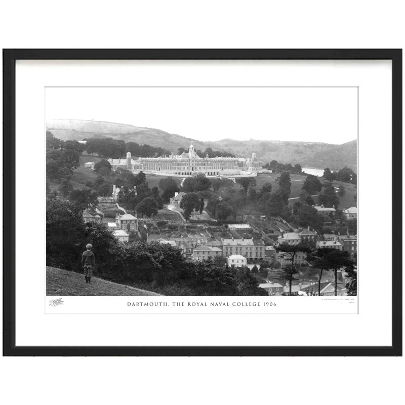 Dartmouth, the Royal Naval College 1906 1 Piece Single Picture Frame Wall Art, 28cm H x 36cm W x 2.3cm D