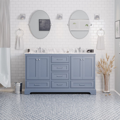 Larosa 60'' Double Bathroom Vanity with Top