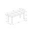 44,5 po Long banc rectangulaire - siège en tissu crème, cadre en bois gris pour la salle à manger et plus de 44 po. Utilisation dans la salle à manger, la cuisine, le vestibule. Tissu, bois. Élégant. Installation rapide. 44,5 x 16,64 x 20 pouces