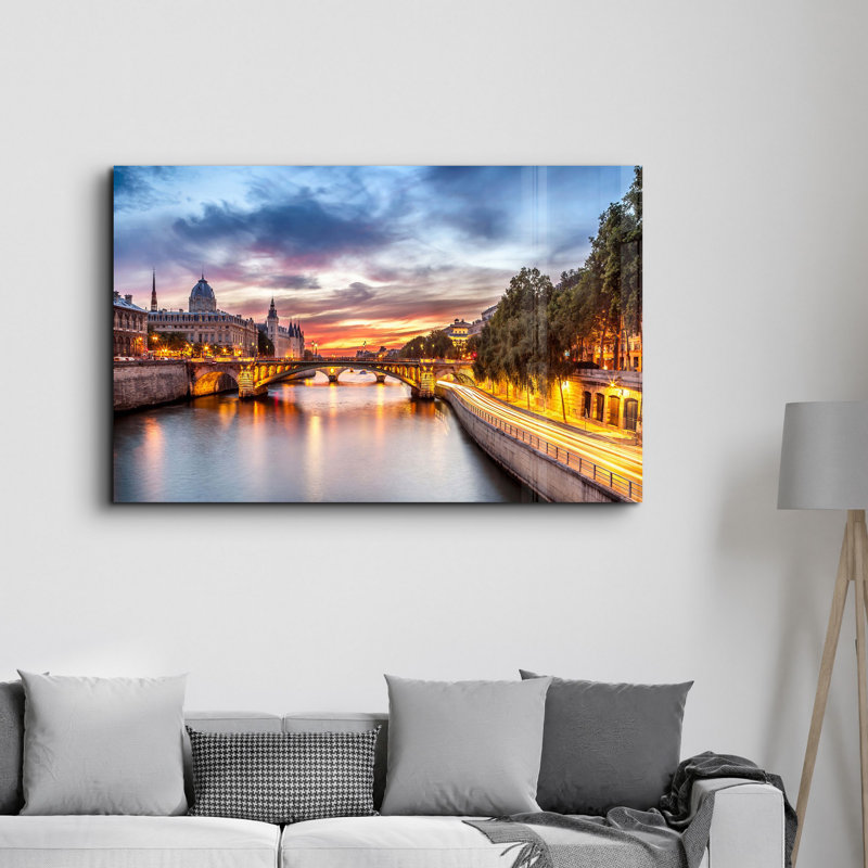 Peinture décorative en verre trempé