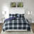 Navy 3M Comforter With Solid Back Design All Season , Machine Washable
