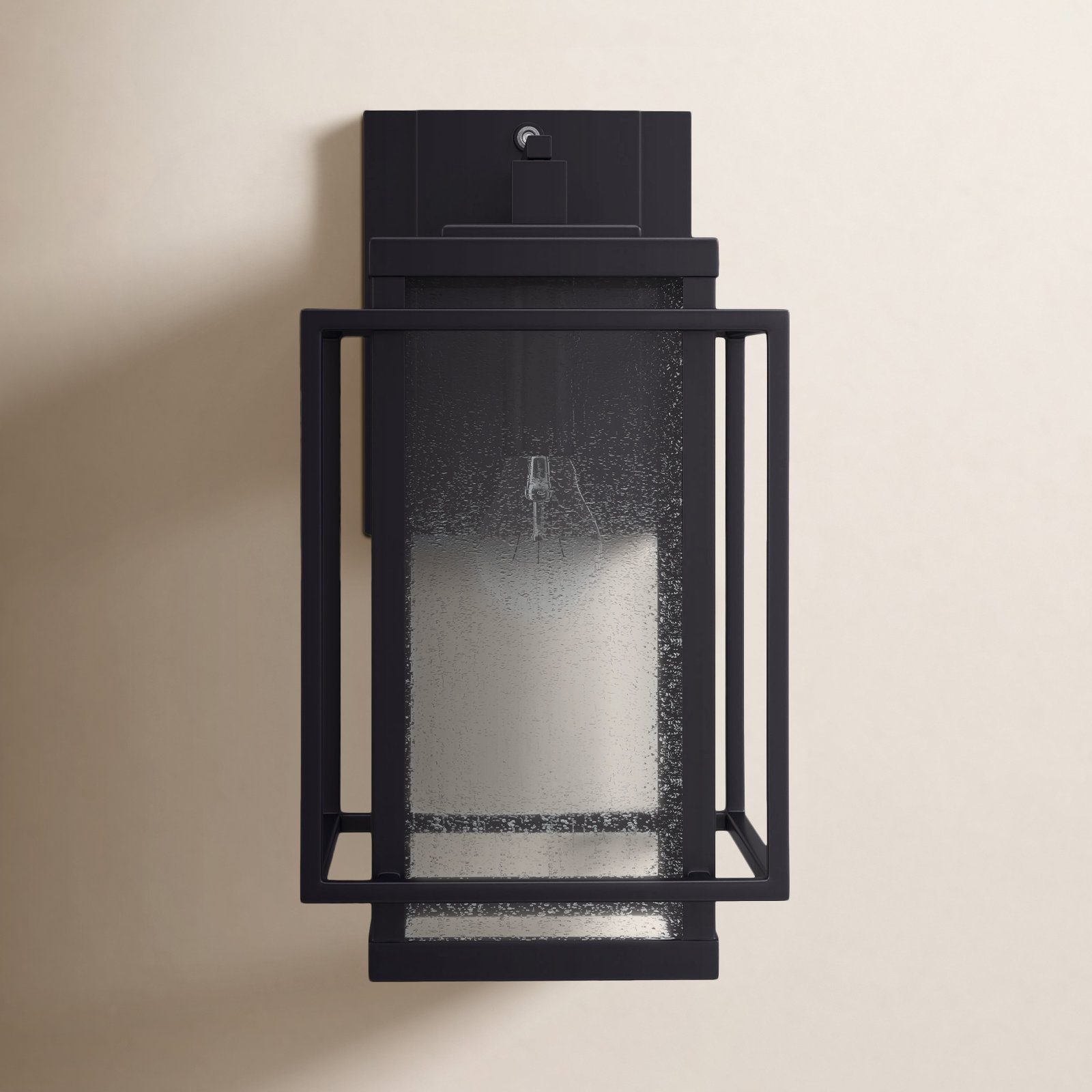 Stumbaugh Outdoor Wall Lantern, 14" H x 7.25" W x 10.75" D