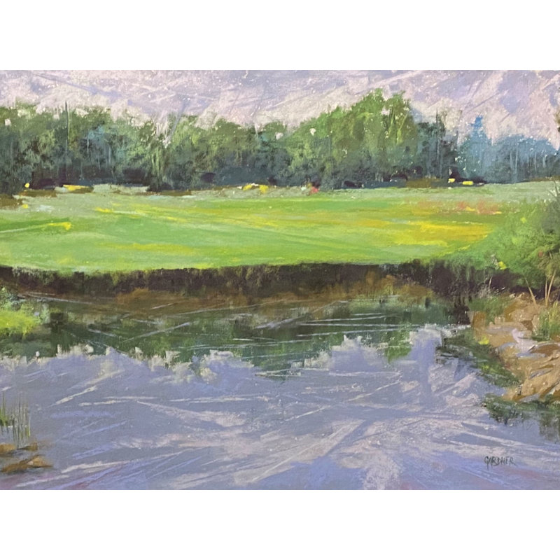 «Down East» par Dina Gardner, H 17,25 po x l 21,25 po x P 0,88 po