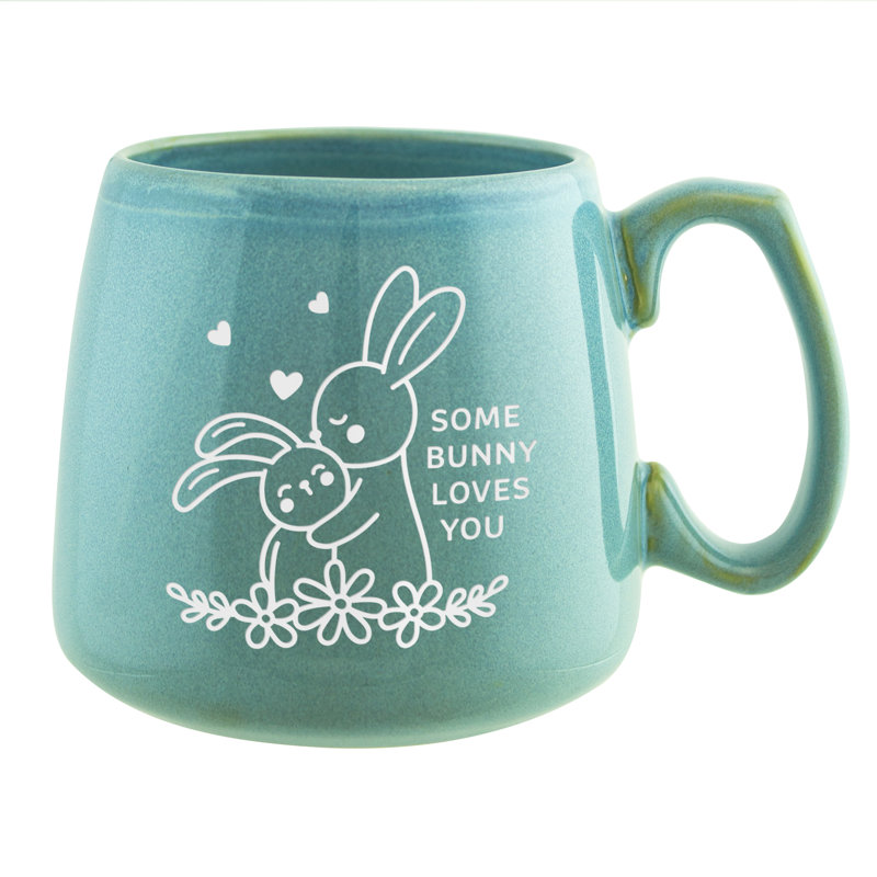 Tasse en céramique Some Bunny Loves You Aqua