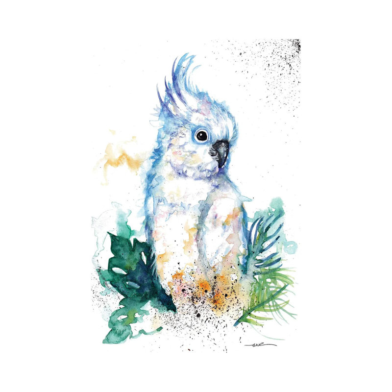 Cockatoo by BebesArts - Wrapped Canvas Gallery-Wrapped Canvas Giclée, 12" H x 8" W, Wrapped Canvas