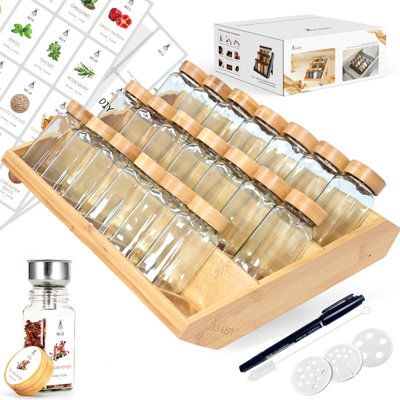 Spice Jar & Rack Set