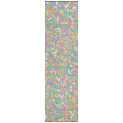 Machine Washable Indoor/Outdoor Chantille ACN2507 Geometric Rug