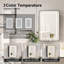 Ayyat Rectangle LED Mirror Cabinet with 3 Shelves, Wall Mounted Bathroom Storage-1846115585