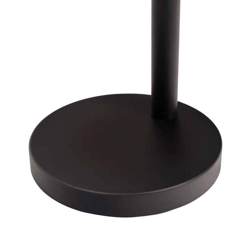 Lampe sur pied à 3 branches Royal, arceau huilé avec abat-jour en lin Royal, interrupteur rotatif à 4 voies