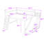 Lit mezzanine en bois avec tablettes de rangement et garde-robe-1148204770-1148204775