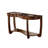 Sofa Table Open Bottom Shelf Glass Insert Top Cocktail Table