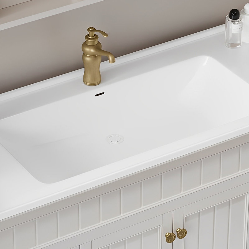 Armoire de salle de bain intelligente de style campagne américaine,  67"