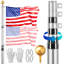 Mât de drapeau 25 pi télescopique américain-748022338