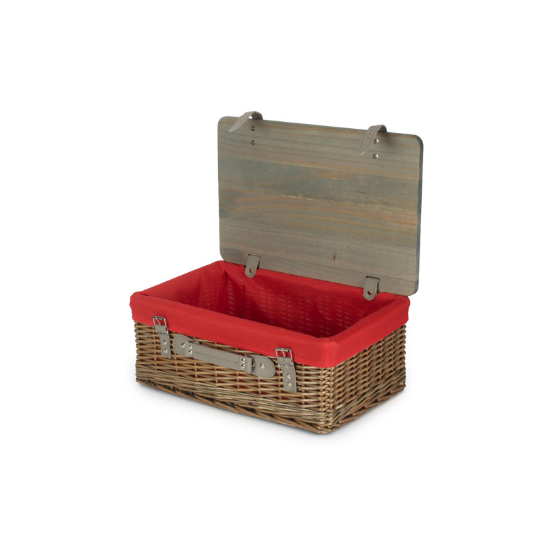 Wicker Gift or Storage Hamper with Lining