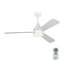 Ventilateur de plafond standard intelligent à 3 pales DEL avec pièces de contrôle de ventilateur et ensemble d'éclairage inclus-1107987589-1135759602