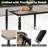 Patio PVC-coated polyester Dining Table Set With Umbrella Hole And Swivel Chairs-492265479
