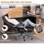 HDHNBA Reclining High Back Executive Chair Adjustable Lumbar Support Retractable Footrest Swivel Casters-1056115525