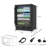 Simzlife 23.5'' W 180 Cans 5 Cubic Feet Beverage Refrigerator - Freestanding/Built-In/Under Counter Cooler With Tempered Glass Door & Reversible Handle, Stores Beer, Wine, Drinks, Black-123349844