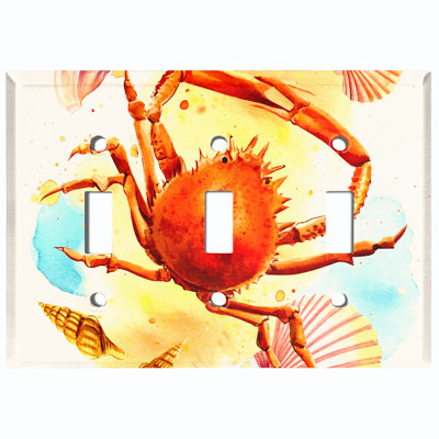 Nautical & Beach 3 - Gang Toggle Light Switch Standard Wall Plate