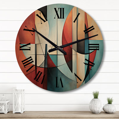 Horloge murale cubique surdimensionnée Cubism