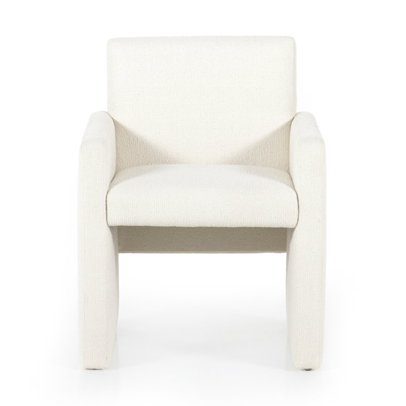 Kima Upholstered Arm Chair, Fayette Cloud