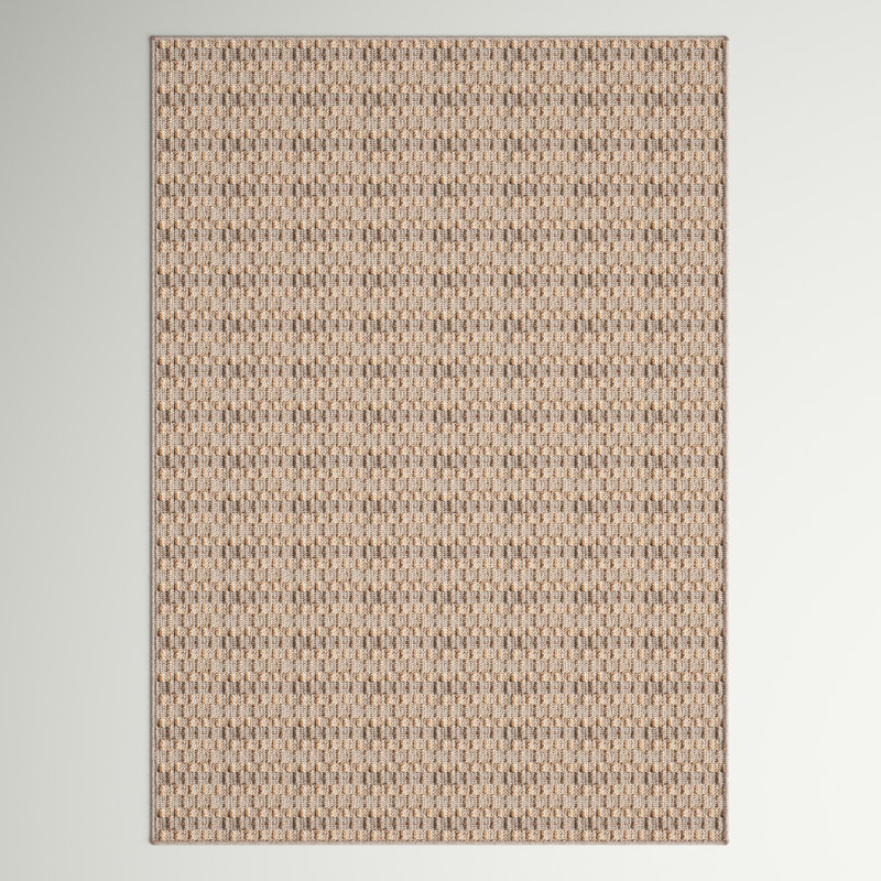 Penn Jute / Sisal and Cotton Striped Indoor Rug, Rectangle 4' x 6'