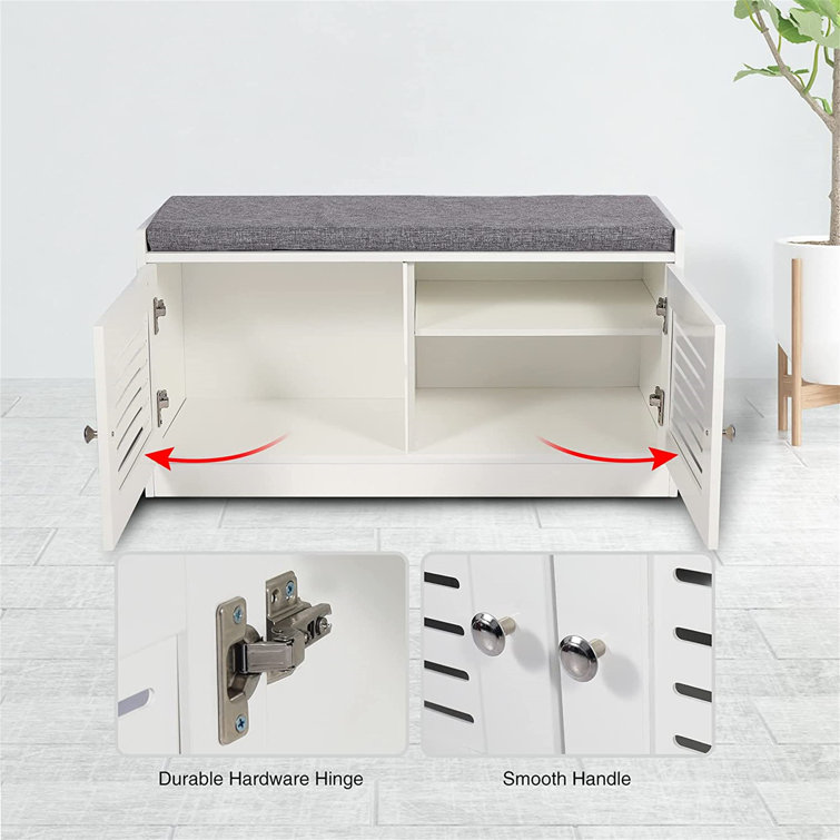 Latitude Run® 6 Pair Shoe Storage Bench