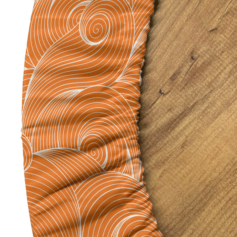 Winston Porter Ethnic Fitted Round Tablecloth