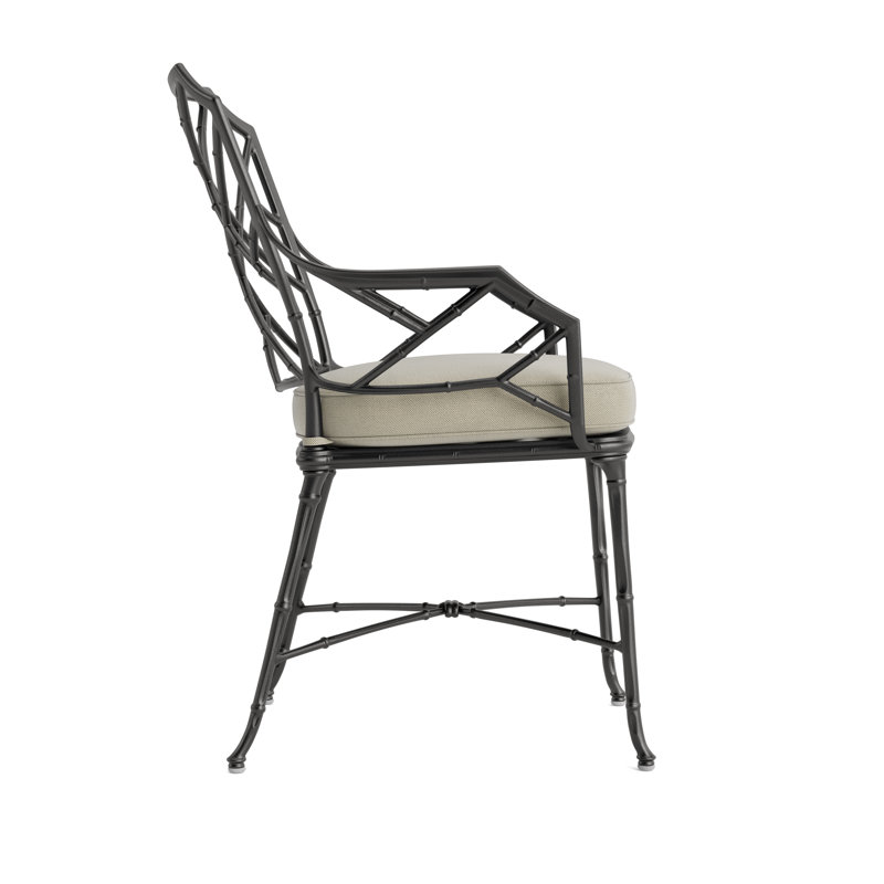 Calcutta Outdoor Dining Chair, Fusion Dove, Textured Pewter