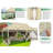 10'Wx20'D Heavy Duty Canopy Tent, Pop up Gazebo with Netting Screened-104650884