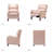 Beecher Traditional 28.75" Wide Genuine Leather Manual Club Recliner with Solid Wood Legs-450924353