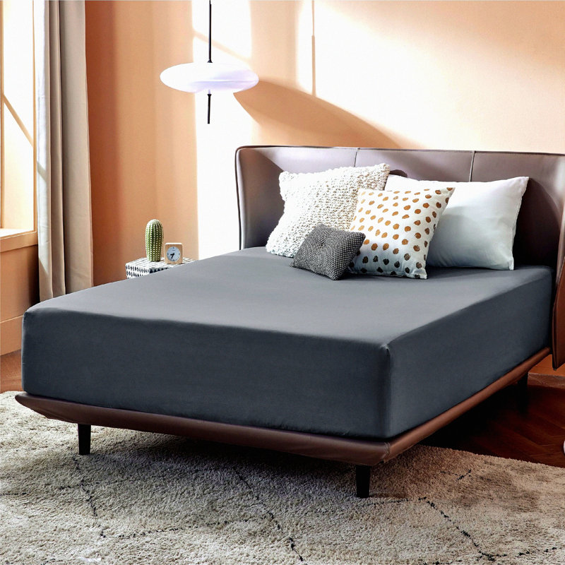 UltraSoft Deep Pocket Queen Fitted Sheet - Grey - 60" x 80" - Extra Deep 16" Pocket - Bottom Sheet for Queen Size Bed - Bedding Essential