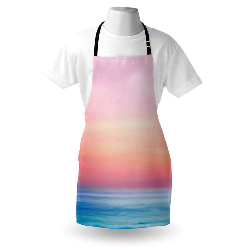 Multicolore Rosecliff Heights Wave Tablier unisexe Ombre Sunset Calm Ocean View