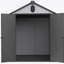 Remise de rangement en plastique 6 * 8Ft pour le grand jardin
