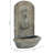 Seaside Weather-Resistant Polystone Solar Wall Fountain - Florentine Stone-1025086732