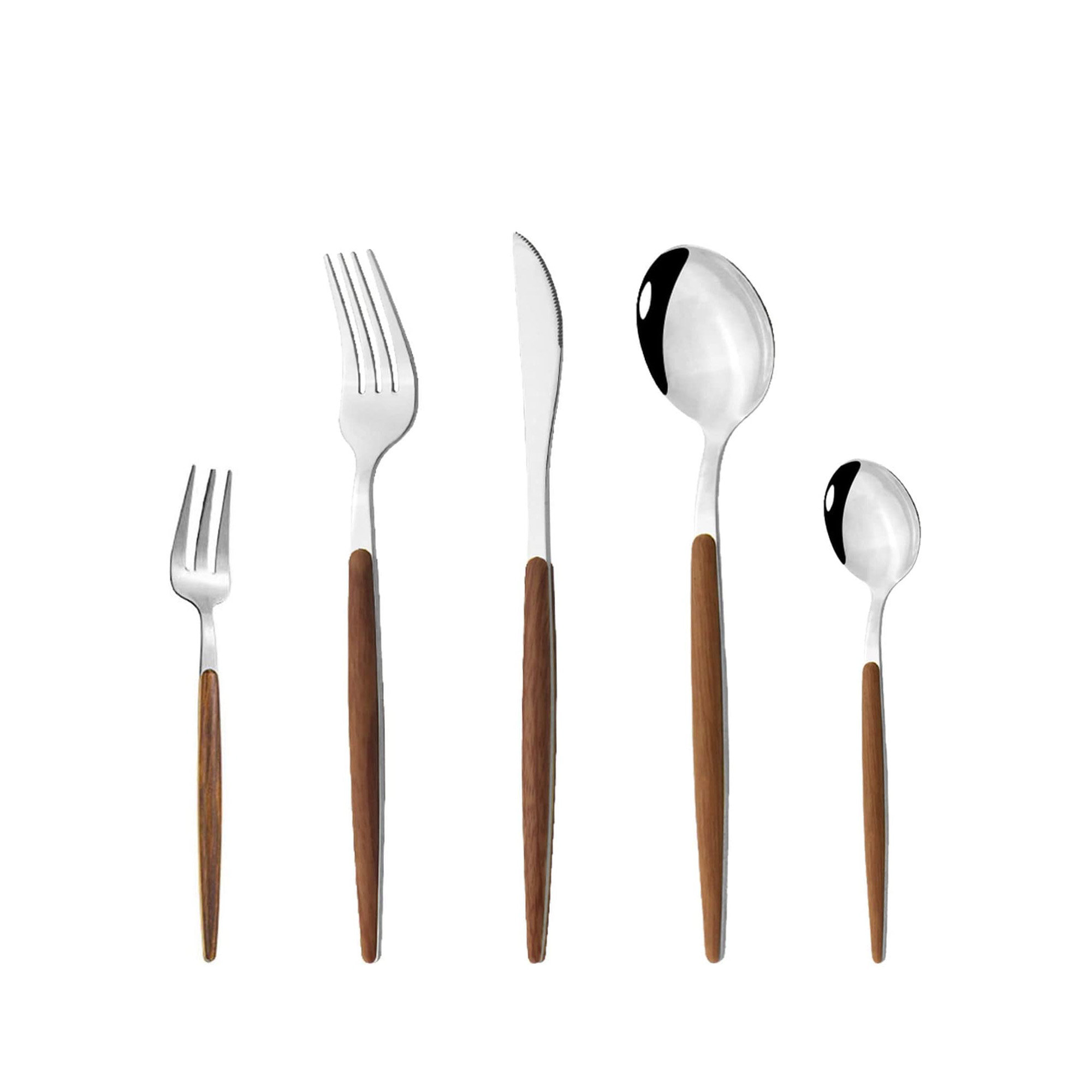 Ebern Designs Villo Stainless Steel Flatware Set - Service for 6