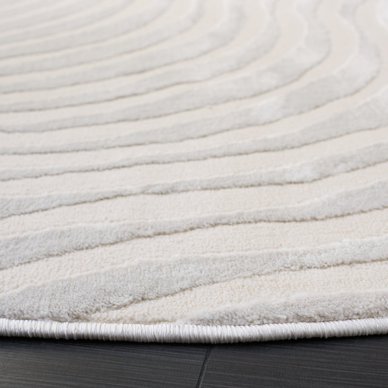 Saylor 132 Performance Abstract Rug, Round 6'3"