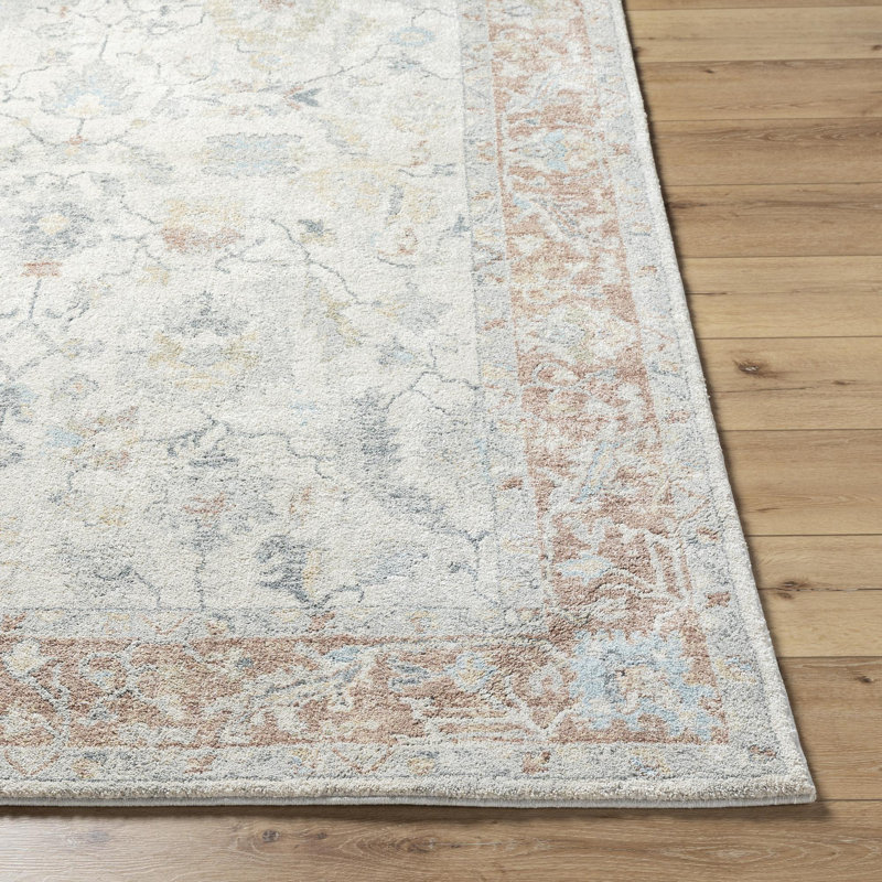 Amaurion Traditional Machine Woven Area Rug, Rectangle 2' x 2'11"