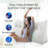 Sit-up Back Comfort 100% Cotton Velvet Wedge Headboard Reading Pillow with Removable & Washable Cover Compression-108771113-101499145