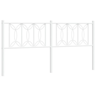 Vidaxl Metal Replace Headboard White 200 Cm