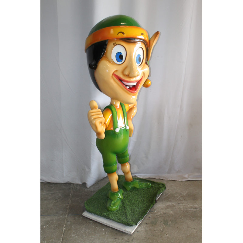 Statue de chapeau de clown en fibre de verre abstraite et géométrique Sukari People