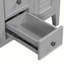Base de meuble-lavabo simple 35,98 po seulement en gris