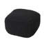 Pouf 100% coton tricoté gris foncé 20,5 x 20,5 x 16,5 - usage polyvalent 20,91 x 20,91 x 16,73