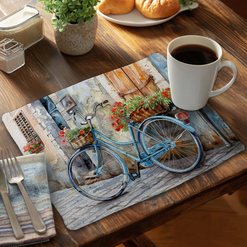 Blue Braided Polyester Placemat | On the Wall Home Decor