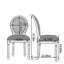 Ensemble de 2 chaises de salle à manger French Country-412314301