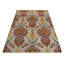 Tapis unique bleu / gris 4 pi x 5 pi 11 po Adam par Arshs Fine Rugs