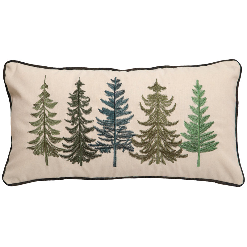 Row of Pine Trees Pillow